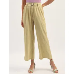 Madame Women Striped Loose Fit Trousers-picture-39