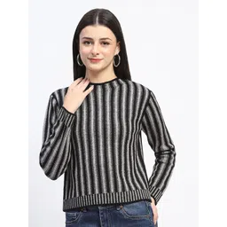 Madame Women Striped Pullover-picture-19