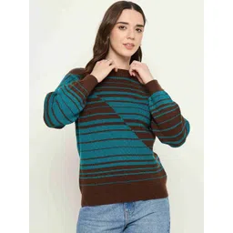 Madame Women Striped Pullover-picture-21