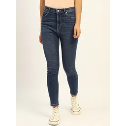 Madame Women Super Skinny Fit Mid-Rise Clean Look Whiskers Pure Cotton Jeans-picture-19