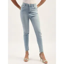Madame Women Super Skinny Fit Mid-Rise Cropped Clean Look Pure Cotton Denim Jeans-picture-18