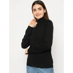 Madame Women Turtle Neck Cotton Pullover image 5
