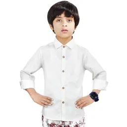 MADE IN THE SHADE Boys Spread Collar Solid Cotton Casual Shirt-picture-41