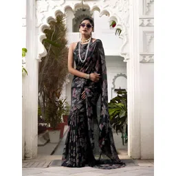 MADHAVPRIYA Floral Printed Saree With Blouse Piece-picture-25