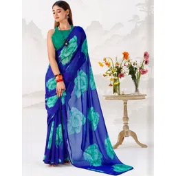 MADHAVPRIYA Floral Printed Saree with Lace Border-picture-29