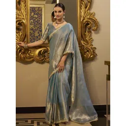 MADHAVPRIYA Zari Tissue Tussar Saree-picture-5