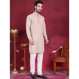 madhavwears Men Embroidered Regular Kurta with Pyjamas-picture-33