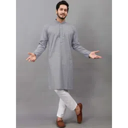 madhavwears Men Embroidered Regular Kurta with Pyjamas-picture-12