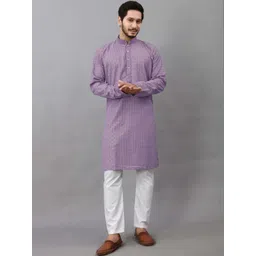 madhavwears Men Embroidered Thread Work Handloom Kurta-picture-32