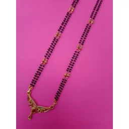 MADHURAM FASHION Gold-Plated Artificial Stones and Beads Mangalsutra-picture-21