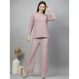 Mafadeny Embellished Round Neck Sweatshirt With Trousers Co-Ords-picture-17