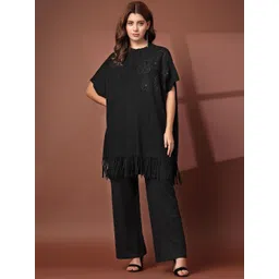Mafadeny Embellished Round Neck Top With Trouser-picture-12