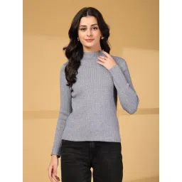 Mafadeny Grey Regular Fit Sweater-picture-25