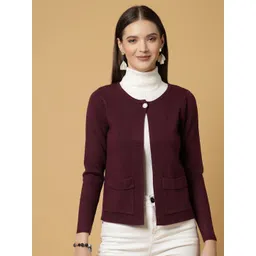 Mafadeny Long Sleeves Open Front Shrug-picture-22