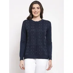 Mafadeny Navy Embellished Cardigan-picture-11