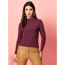 Mafadeny Purple Regular Fit Pullover-picture-22