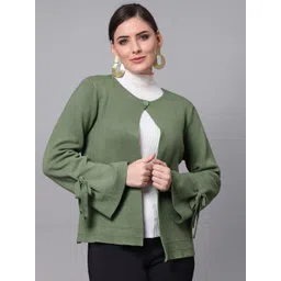 Mafadeny Women Green Shrug-picture-34