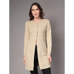 Mafadeny Women Longline Button Shrug-picture-10