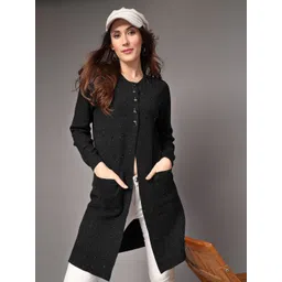 Mafadeny Women Longline Button Shrug image 2