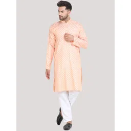 MAG Men Peach-Coloured Kurta with Pyjamas-picture-34