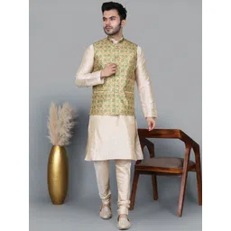 MAG Men Solid Kurta with Churidar-picture-18