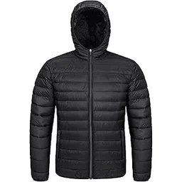 magcomsen Men's Lightweight Puffer Jacket Hooded Full Zip Water-Resistant Quilted Lined Winter Coats-picture-22