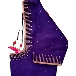 Maggam aari Hand Made Heavy Work Blouse Piece - 1 Meter Unstriched-picture-17