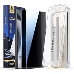 MAGIC JOHN 3rd Gen Upgraded for Samsung Galaxy S24 Ultra Screen Protector 6.8 Inch, 25°Anti-Spy, Bubble Free, Easy Installation, 2 Pack-image-4