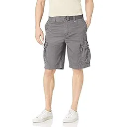 magic Men's & Boy's Regular fit Stylish Cotton Cargo Shorts (Light Grey)-picture-52