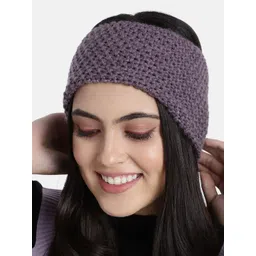 Magic Needles Mauve Handmade Crochet Headband-picture-13