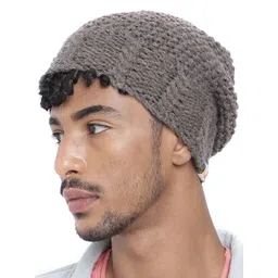 Magic Needles Men Acrylic Self Design Beanie-picture-17