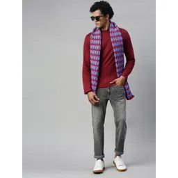 Magic Needles Men Self Design Acrylic Scarf-picture-29