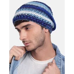 Magic Needles Men Self Design Crochet Beanie-picture-18