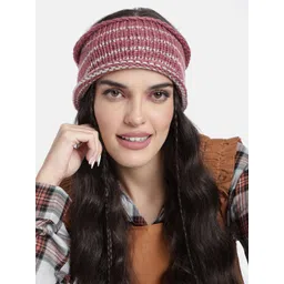 Magic Needles Unisex Pink Striped Headband-picture-18