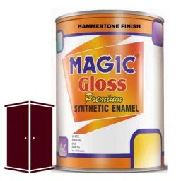 Magic Paints 1 Liter Silver Grey Premium Synthetic Enamel Paint with Hammerstone Finish-picture-11