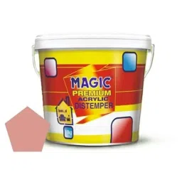 Magic Paints 1101 2kg Merrie Pink Matte Finish Acrylic Distemper Paint-picture-20