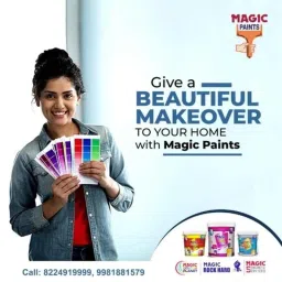 Magic Paints 1101 5kg Sunrise Matte Finish Acrylic Distemper Paint image 3