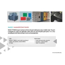 Magic Paints 20 Liter Smoke Grey Premium Synthetic Enamel Paint with Hammerstone Finish image 3