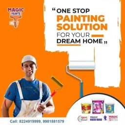 Magic Paints 2201 Ajooba 10kg Sunrise Matte Finish Acrylic Distemper Paint image 4