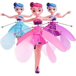 Magical Flying Fairy Doll, Hand Sensor Control, Sky Dancers Toy, Rainbow Glitter Flying Princess Indoor, Fairy Doll for Girls Return Gift-picture-23