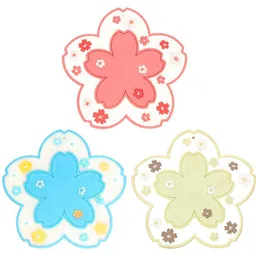 magicspoon Silicone Star Shaped Table mat Waterproof & Heat Resistant (Pack of 3) Matte Trivet-picture-30