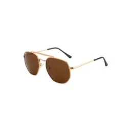 MAGNEQ Brown UV Protection Rectangular Unisex Sunglasses-picture-31