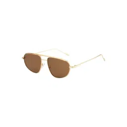 MAGNEQ Brown UV Protection Rectangular Unisex Sunglasses-picture-24