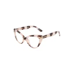MAGNEQ Pink Cat Eye Shaped Blue Cut Unisex Eye Frames-picture-48