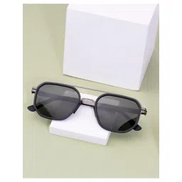 MAGNEQ Unisex Green Polarised Lenses Black Square Sunglasses MG 9832/S C5-picture-19