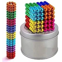 Magnetic Balls New Trending 216 Pcs Ball Toys for Kids - Game Set - New Trending 6x6 Cube with 6 Colors 5mm Balls with Metal Storage Tin-picture-26