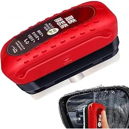 Magnetic Car Side Mirror Glass Cleaner, Waterproof, Double-Sided Design, Red and Black-picture-31