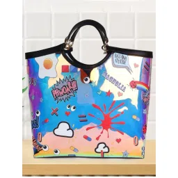 Magnolia Black Printed Tote-picture-20