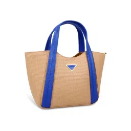 Magnolia Blue Textured Satchel image 3