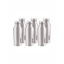 MAGNUS Silver Toned & Black 6 Pcs Stainless Steel Water Bottle 550ml-picture-37